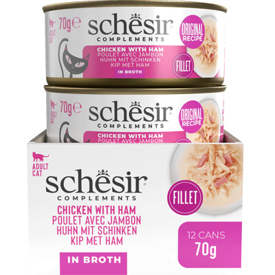 Schesir konzerva Kura so šunkou konzerva vo vyvare 70g obsah